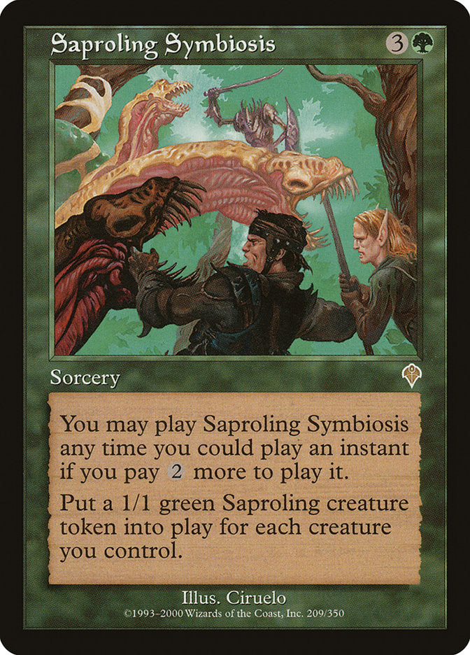 Saproling Symbiosis [Invasion] | GrognardGamesBatavia