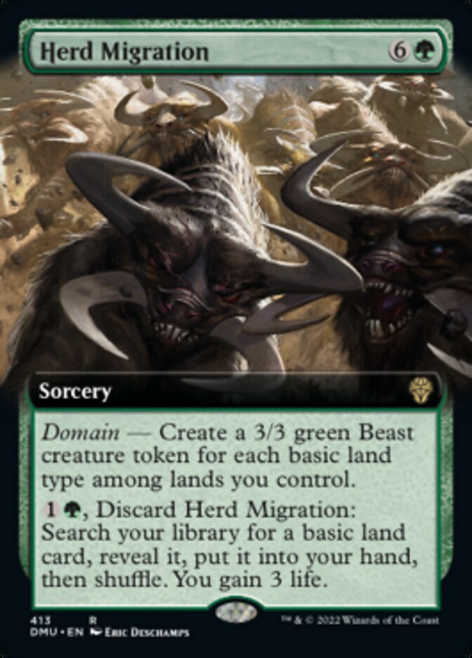 Herd Migration (Extended Art) [Dominaria United] | GrognardGamesBatavia