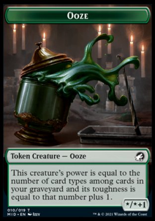 Ooze Token [Innistrad: Midnight Hunt Tokens] | GrognardGamesBatavia