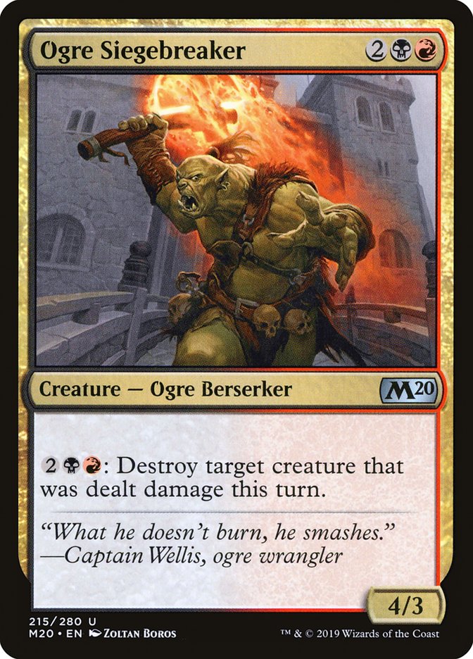 Ogre Siegebreaker [Core Set 2020] | GrognardGamesBatavia