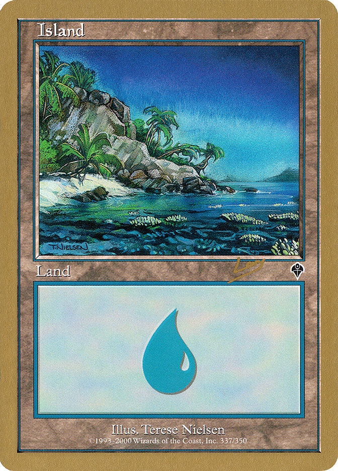 Island (rl337a) (Raphael Levy) [World Championship Decks 2002] | GrognardGamesBatavia