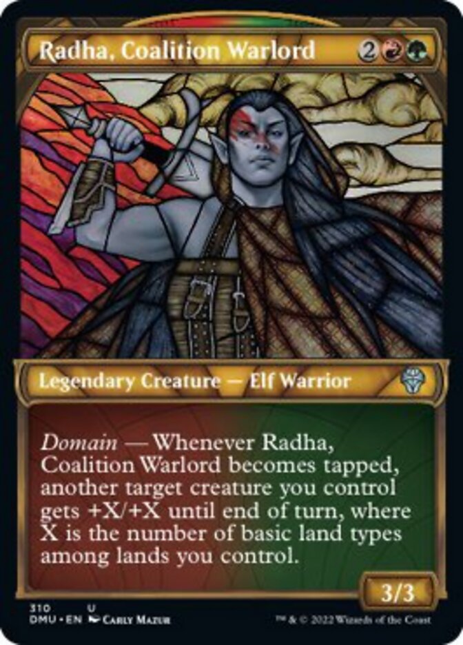 Radha, Coalition Warlord (Showcase) [Dominaria United] | GrognardGamesBatavia