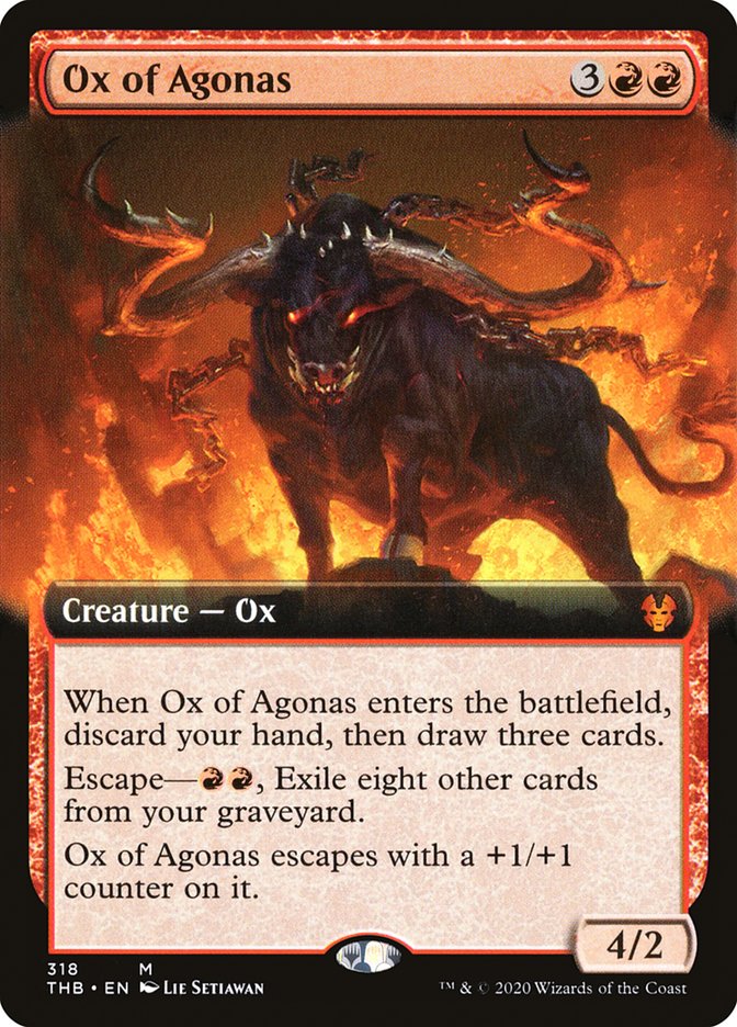 Ox of Agonas (Extended Art) [Theros Beyond Death] | GrognardGamesBatavia