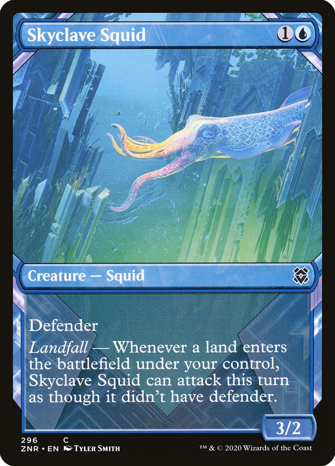 Skyclave Squid (Showcase) [Zendikar Rising] | GrognardGamesBatavia