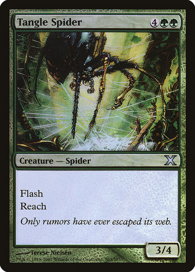 Tangle Spider (Premium Foil) [Tenth Edition] | GrognardGamesBatavia