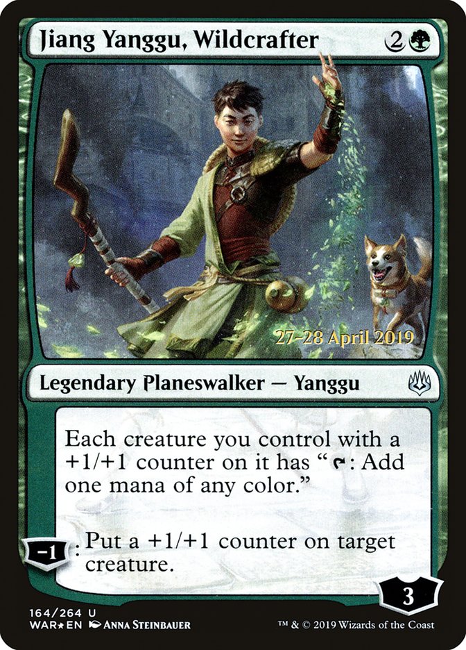 Jiang Yanggu, Wildcrafter [War of the Spark Prerelease Promos] | GrognardGamesBatavia