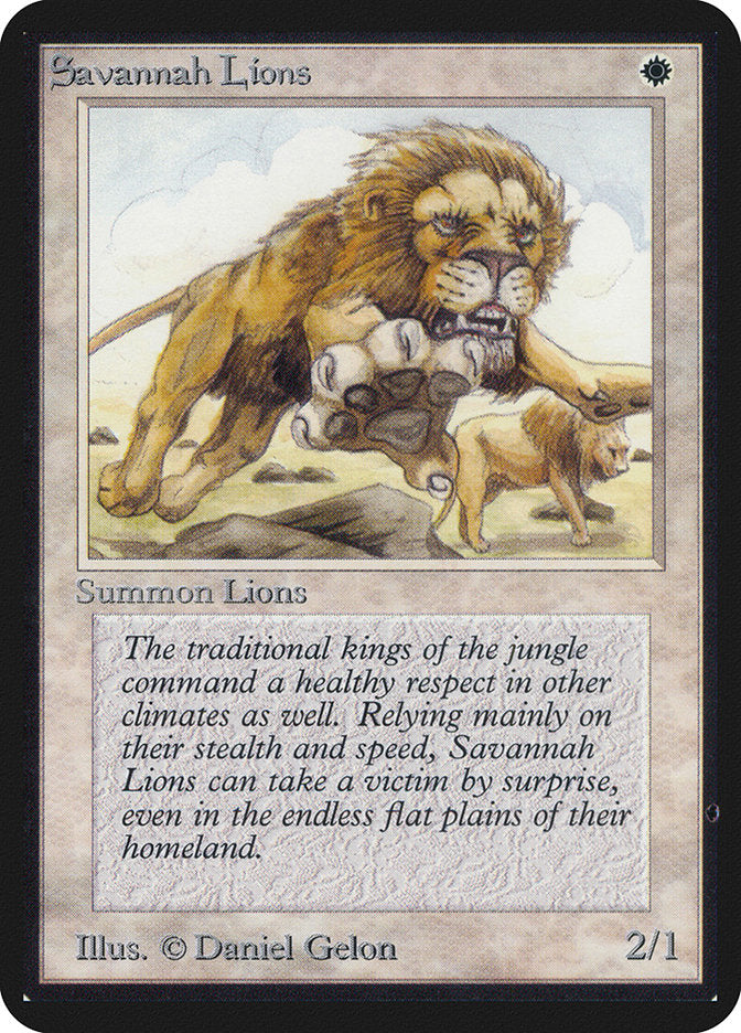 Savannah Lions [Alpha Edition] | GrognardGamesBatavia