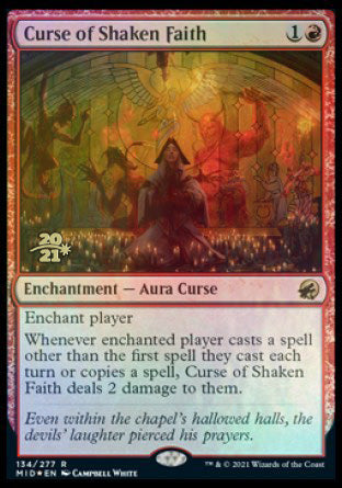 Curse of Shaken Faith [Innistrad: Midnight Hunt Prerelease Promos] | GrognardGamesBatavia