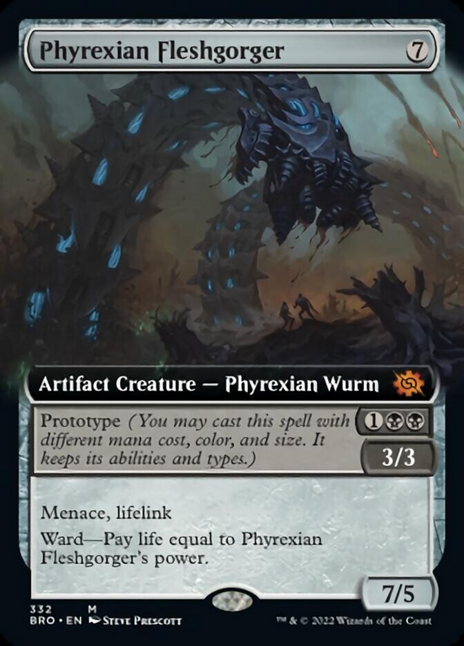 Phyrexian Fleshgorger (Extended Art) [The Brothers' War] | GrognardGamesBatavia