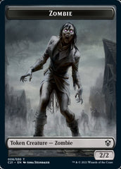 Zombie // Horror Double-Sided Token [Commander 2021 Tokens] | GrognardGamesBatavia