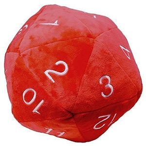 Jumbo Plush Dice Red/White | GrognardGamesBatavia