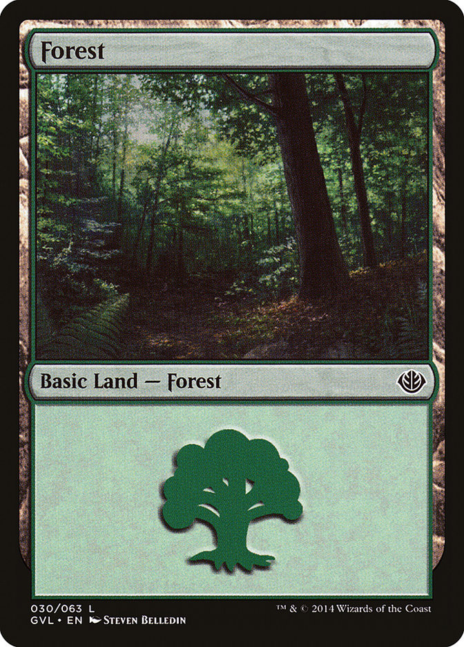 Forest (30) (Garruk vs. Liliana) [Duel Decks Anthology] | GrognardGamesBatavia