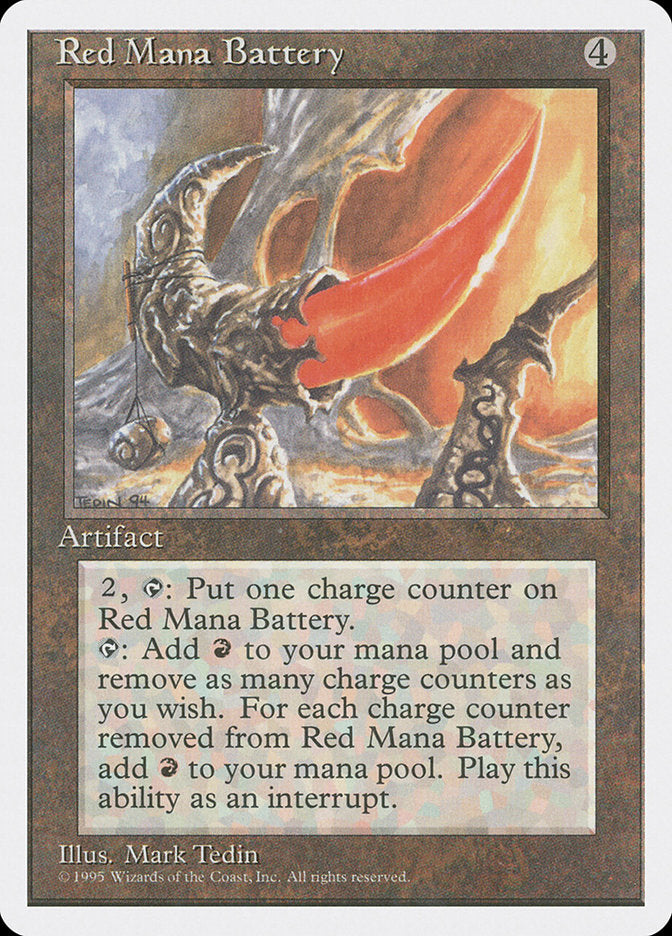 Red Mana Battery [Fourth Edition] | GrognardGamesBatavia