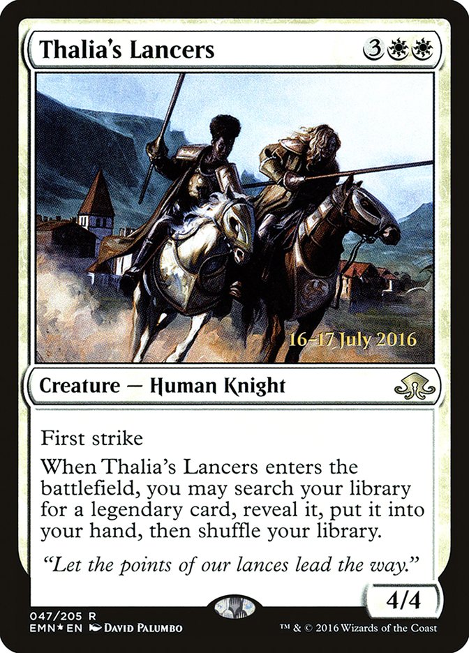 Thalia's Lancers [Eldritch Moon Prerelease Promos] | GrognardGamesBatavia