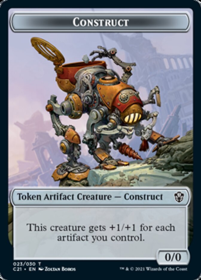 Copy // Construct (030) Double-Sided Token [Commander 2021 Tokens] | GrognardGamesBatavia