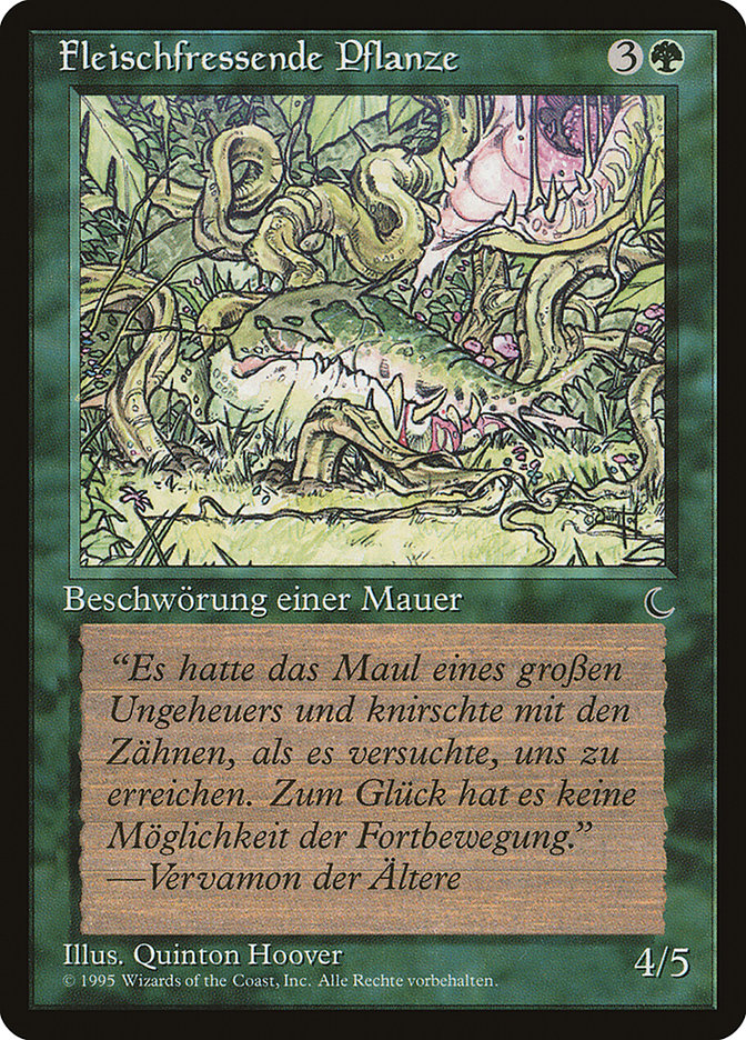 Carnivorous Plant (German) - "Fleischfressende Pflanze" [Renaissance] | GrognardGamesBatavia