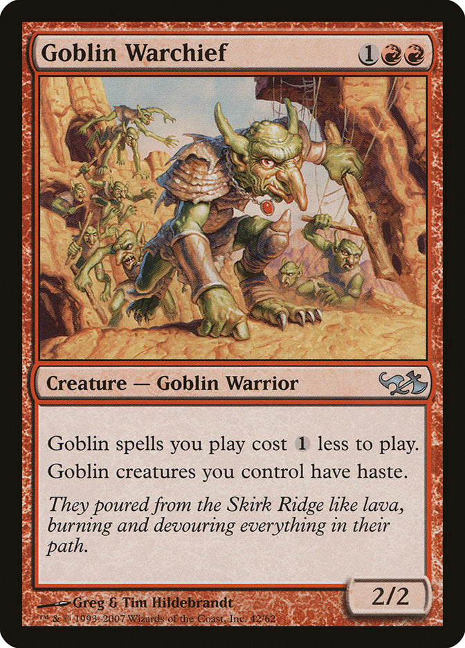 Goblin Warchief [Duel Decks: Elves vs. Goblins] | GrognardGamesBatavia