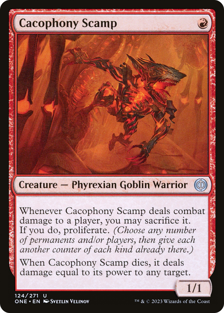 Cacophony Scamp [Phyrexia: All Will Be One] | GrognardGamesBatavia