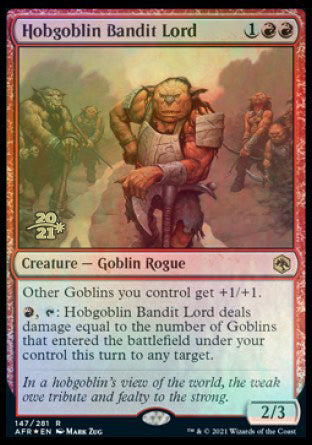 Hobgoblin Bandit Lord [Dungeons & Dragons: Adventures in the Forgotten Realms Prerelease Promos] | GrognardGamesBatavia