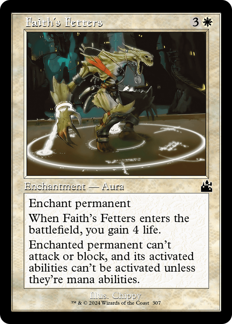 Faith's Fetters (Retro Frame) [Ravnica Remastered] | GrognardGamesBatavia