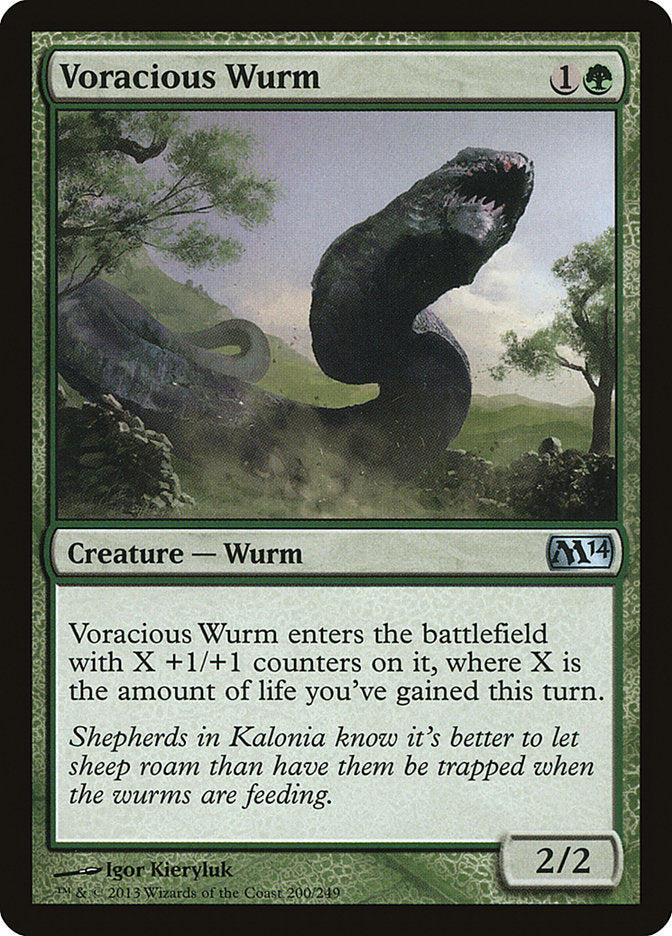 Voracious Wurm [Magic 2014] | GrognardGamesBatavia