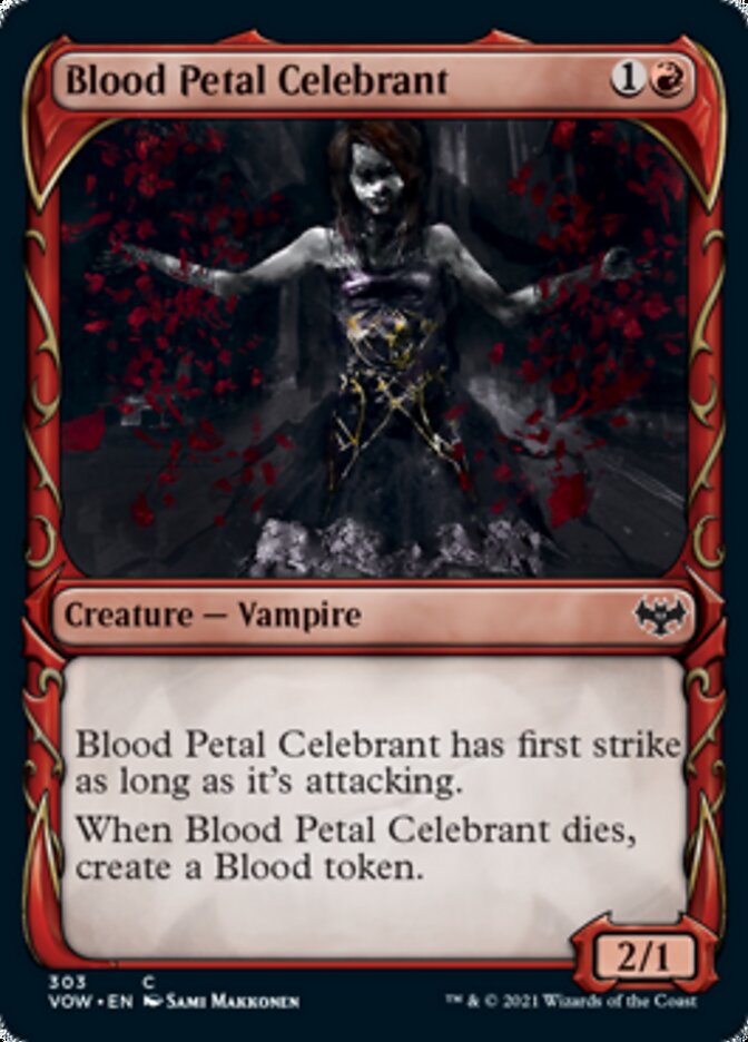 Blood Petal Celebrant (Showcase Fang Frame) [Innistrad: Crimson Vow] | GrognardGamesBatavia