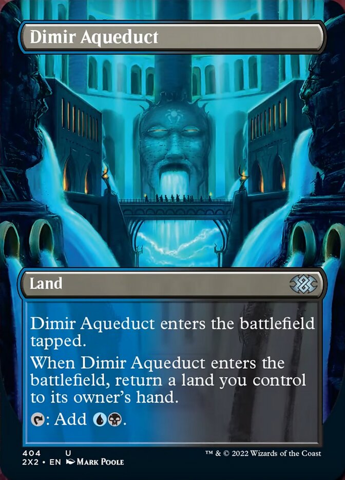 Dimir Aqueduct (Borderless Alternate Art) [Double Masters 2022] | GrognardGamesBatavia