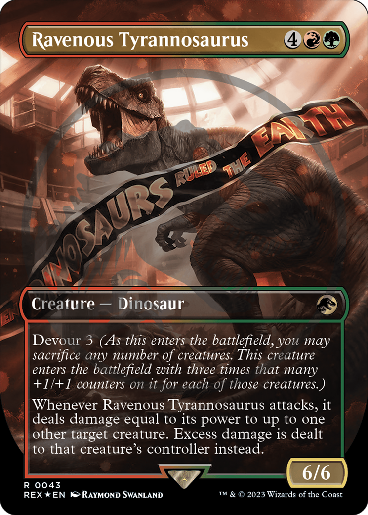 Ravenous Tyrannosaurus Emblem (Borderless) [Jurassic World Collection Tokens] | GrognardGamesBatavia