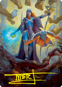 Kasmina, Enigma Sage Art Card (Gold-Stamped Signature) [Strixhaven: School of Mages Art Series] | GrognardGamesBatavia