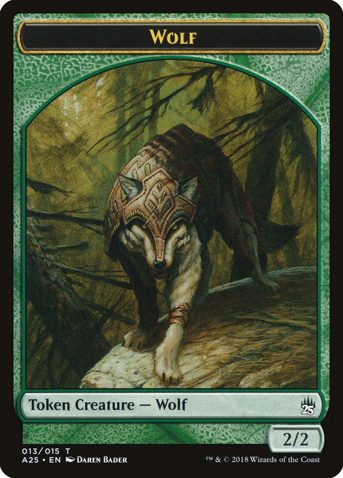 Wolf Token [Masters 25 Tokens] | GrognardGamesBatavia