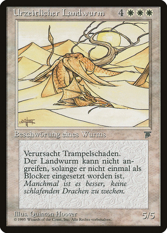 Elder Land Wurm (German) - "Urzeitlicher Landwurm" [Renaissance] | GrognardGamesBatavia