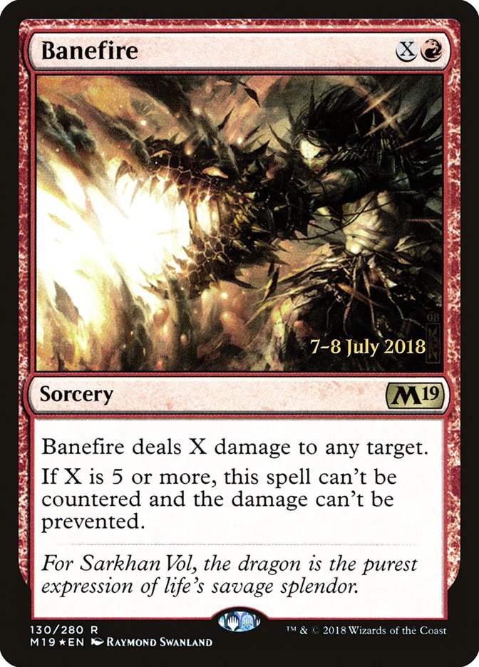 Banefire [Core Set 2019 Prerelease Promos] | GrognardGamesBatavia