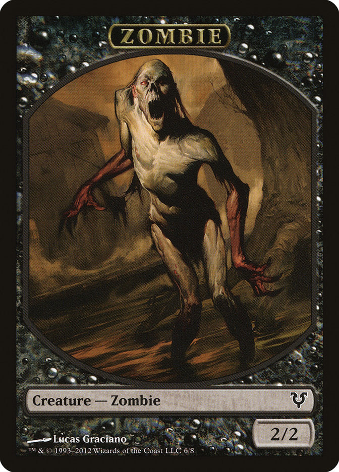 Zombie Token [Avacyn Restored Tokens] | GrognardGamesBatavia