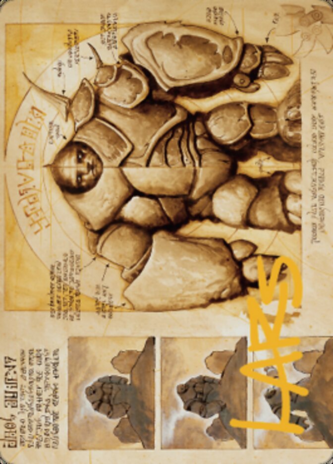 Precursor Golem Art Card (Gold-Stamped Signature) [The Brothers' War Art Series] | GrognardGamesBatavia