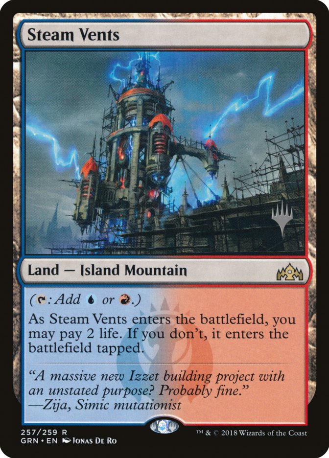 Steam Vents (Promo Pack) [Guilds of Ravnica Promos] | GrognardGamesBatavia