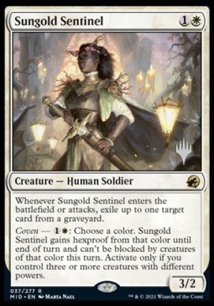 Sungold Sentinel (Promo Pack) [Innistrad: Midnight Hunt Promos] | GrognardGamesBatavia