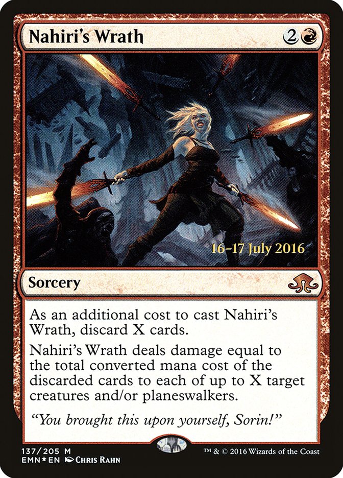 Nahiri's Wrath (Prerelease) [Eldritch Moon Promos] | GrognardGamesBatavia