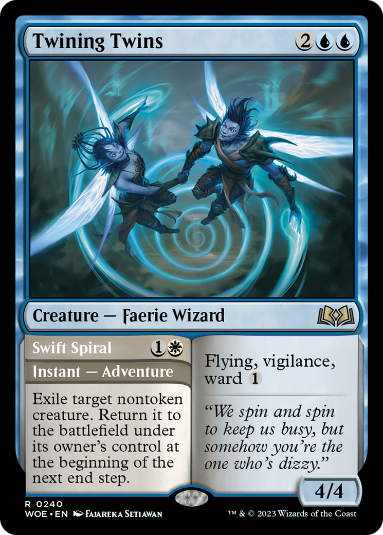 Twining Twins // Swift Spiral [Wilds of Eldraine] | GrognardGamesBatavia