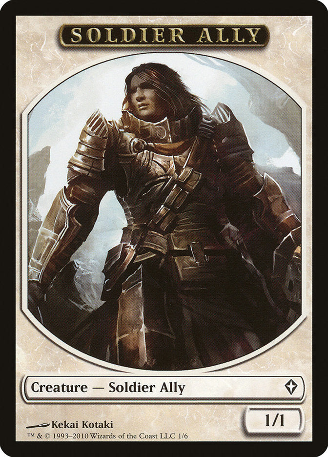 Soldier Ally Token [Worldwake Tokens] | GrognardGamesBatavia