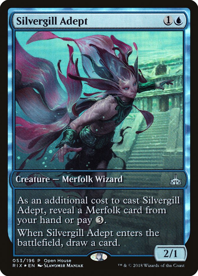 Silvergill Adept (Open House) (Extended Art) [Rivals of Ixalan Promos] | GrognardGamesBatavia