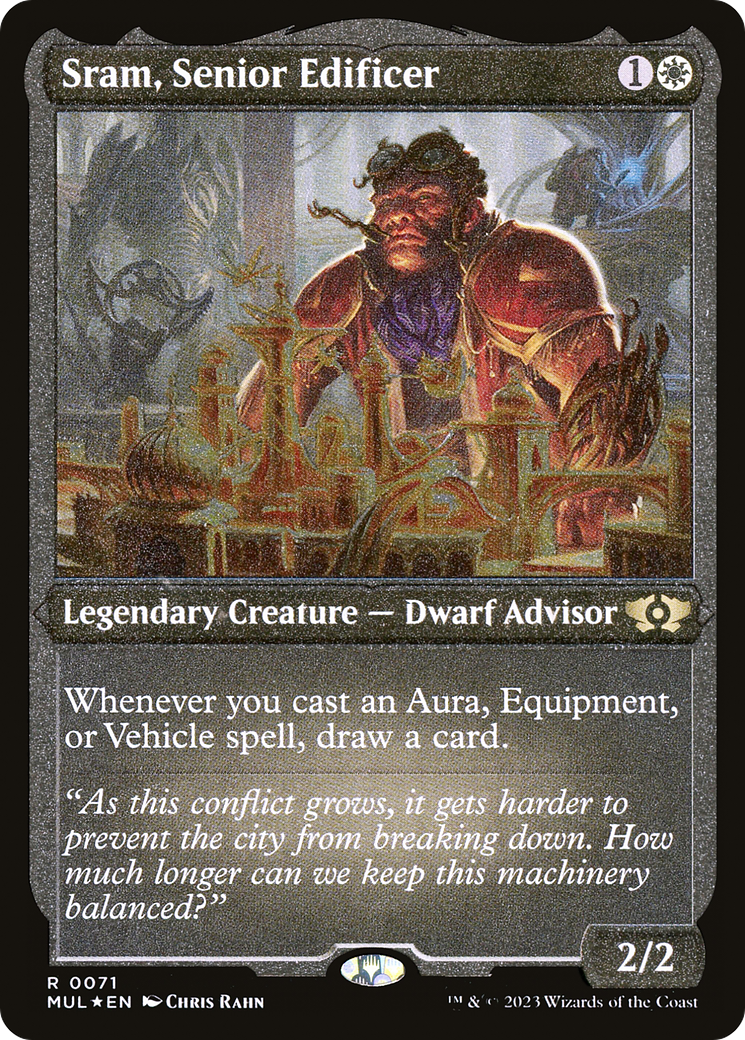 Sram, Senior Edificer (Foil Etched) [Multiverse Legends] | GrognardGamesBatavia