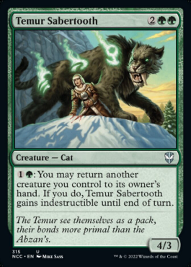 Temur Sabertooth [Streets of New Capenna Commander] | GrognardGamesBatavia