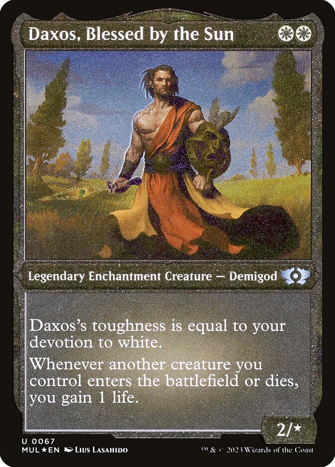 Daxos, Blessed by the Sun (Foil Etched) [Multiverse Legends] | GrognardGamesBatavia