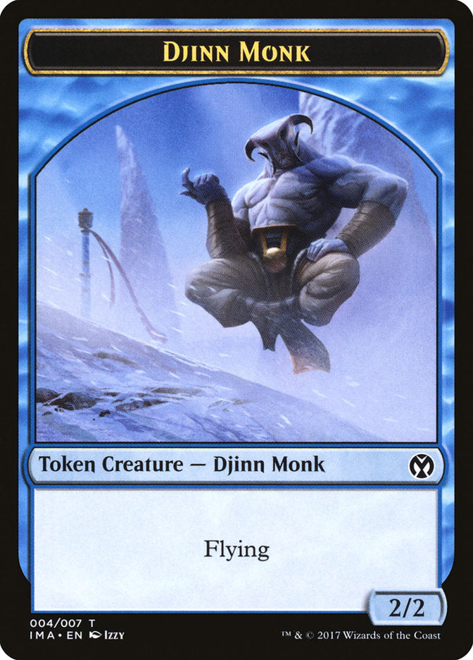 Djinn Monk Token [Iconic Masters Tokens] | GrognardGamesBatavia