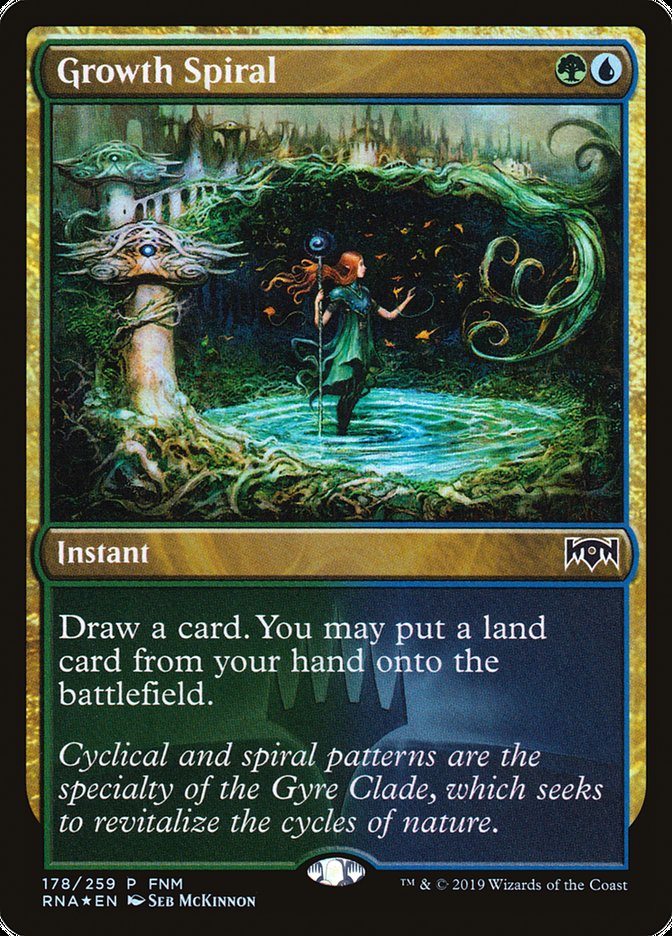 Growth Spiral (FNM) [Ravnica Allegiance Promos] | GrognardGamesBatavia