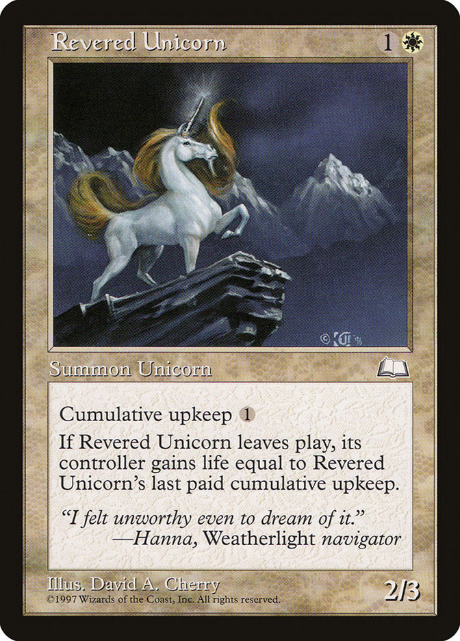 Revered Unicorn [Weatherlight] | GrognardGamesBatavia