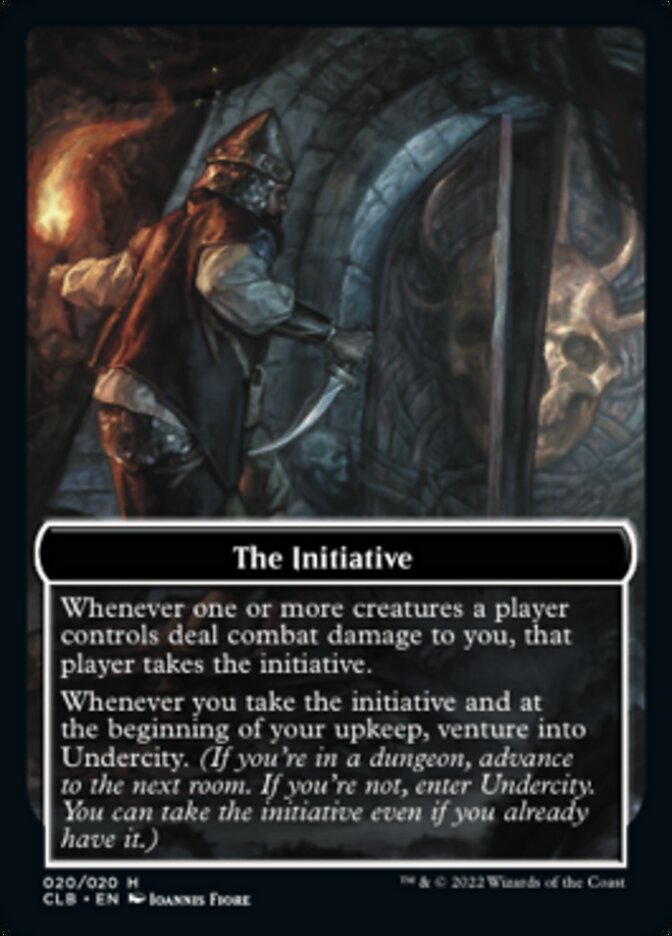 The Initiative // Undercity Double-Sided Token [Commander Legends: Battle for Baldur's Gate Tokens] | GrognardGamesBatavia