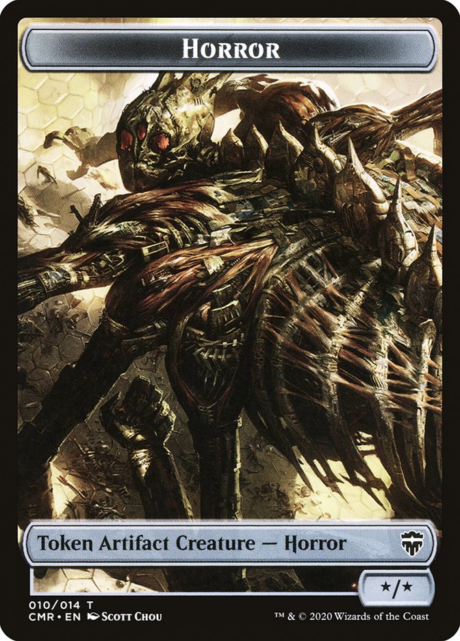 Horror Token [Commander Legends Tokens] | GrognardGamesBatavia