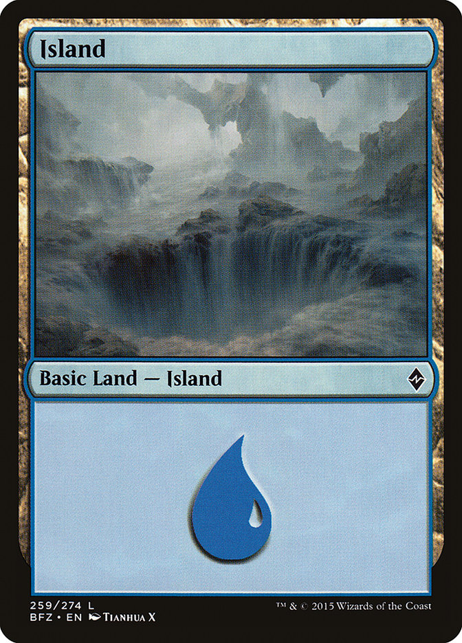 Island (259a) [Battle for Zendikar] | GrognardGamesBatavia