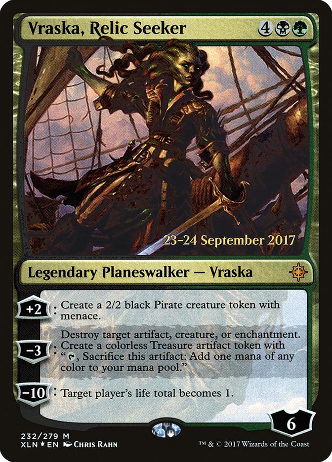 Vraska, Relic Seeker [Ixalan Prerelease Promos] | GrognardGamesBatavia